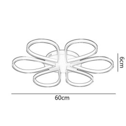 Flush Mount Minimalist Clover Ceiling Light