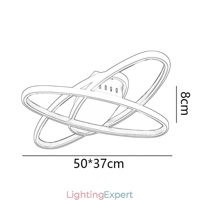 Flush Mount Minimalist Surround Planet Ceiling Light