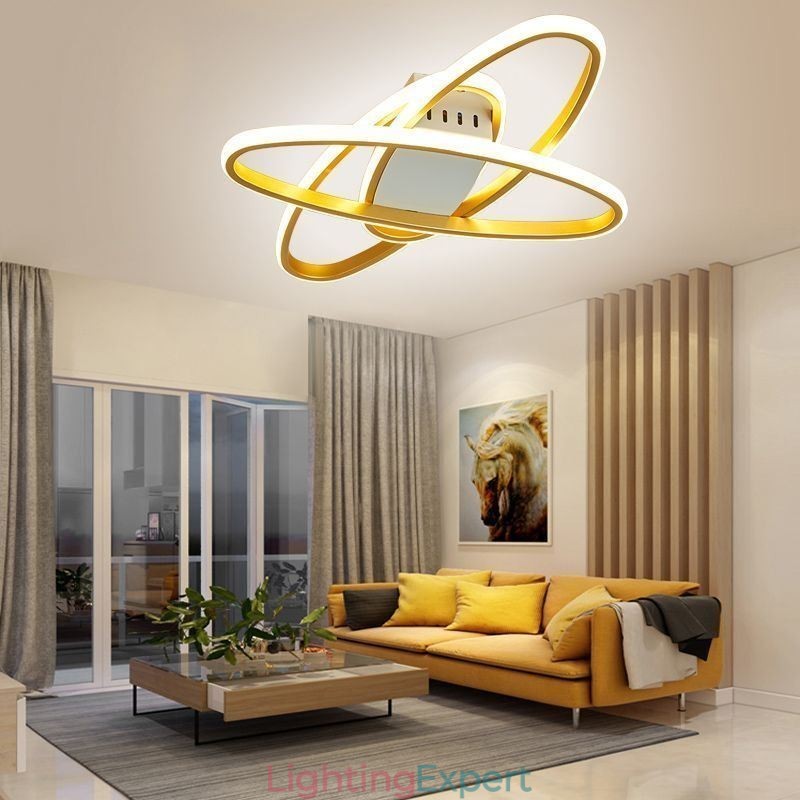 Flush Mount Minimalist Surround Planet Ceiling Light