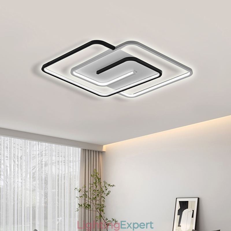 Flush Mount Acrylic Wrap Square Ceiling Light