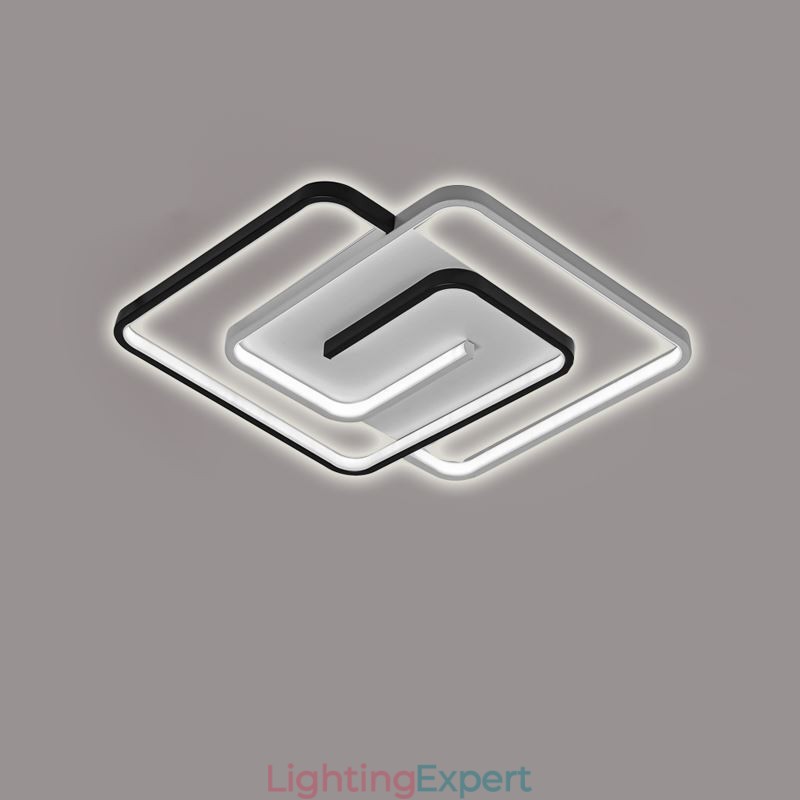 Flush Mount Acrylic Wrap Square Ceiling Light