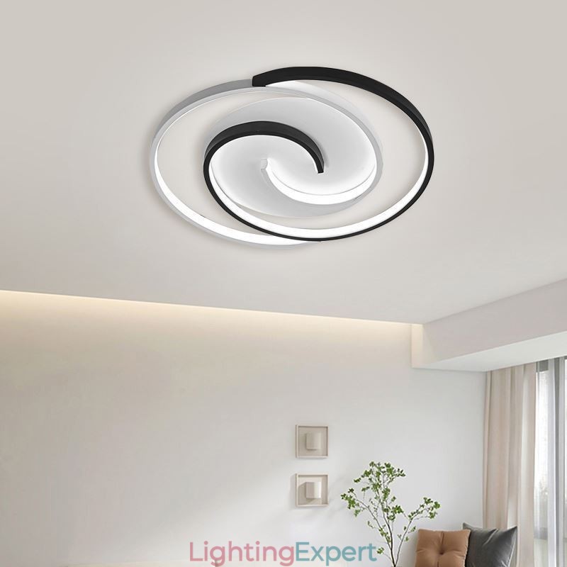 Flush Mount Acrylic Wrap Round Ceiling Light
