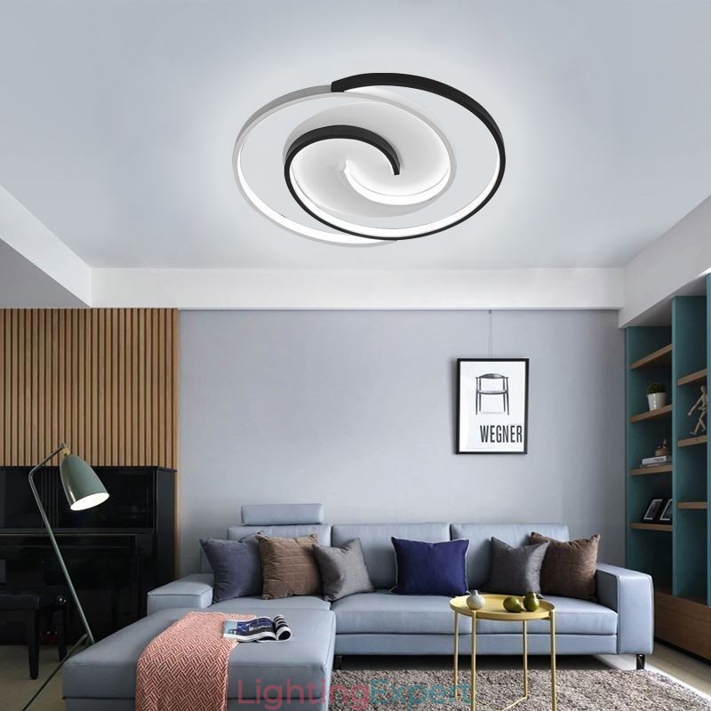Flush Mount Acrylic Wrap Round Ceiling Light