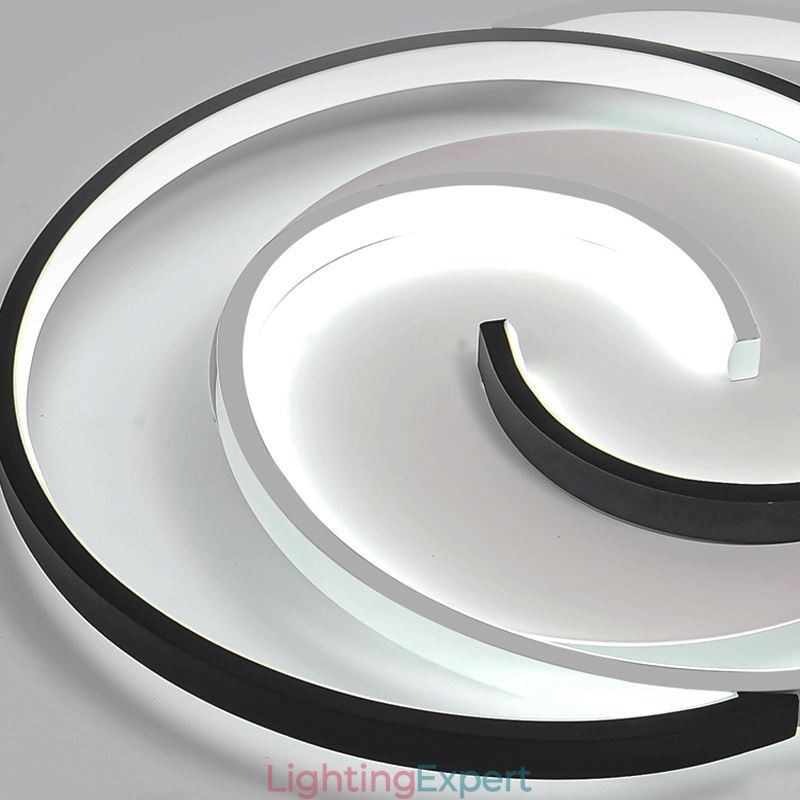 Flush Mount Acrylic Wrap Round Ceiling Light