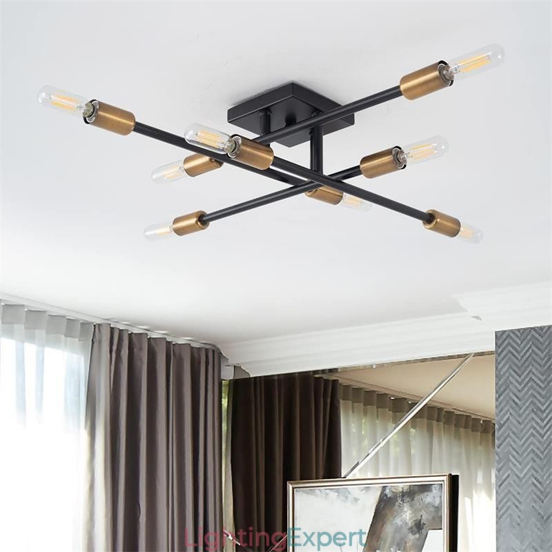 Country Retro Flush Mount American Industrial Style Decorative Ceiling Light