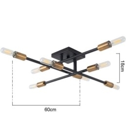 Country Retro Flush Mount American Industrial Style Decorative Ceiling Light