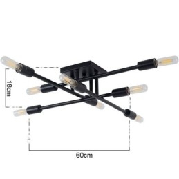 Country Retro Flush Mount American Industrial Style Decorative Ceiling Light