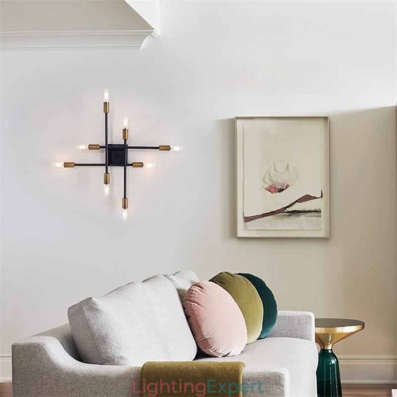Country Retro Flush Mount American Industrial Style Decorative Ceiling Light
