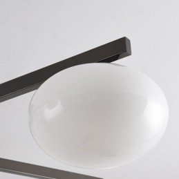 Nordic Glass Flush Mount Creative Wrought Iron Ceiling Light