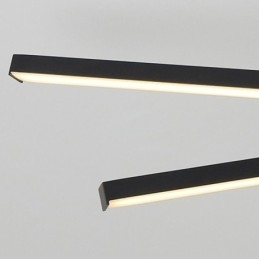 Modern Simple Flush Mount Aluminum Art Strip Ceiling Light