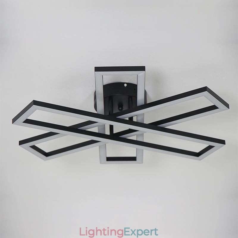 Minimalist Flush Mount Aluminum Art Windmill Ceiling Light