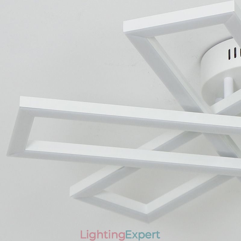 Minimalist Flush Mount Aluminum Art Windmill Ceiling Light