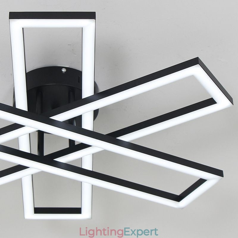 Minimalist Flush Mount Aluminum Art Windmill Ceiling Light