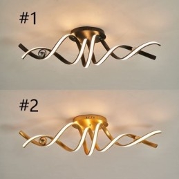 Modern Flush Mount Aluminum Art Spiral Ceiling Lamp Light