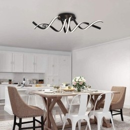 Modern Flush Mount Aluminum Art Spiral Ceiling Lamp Light