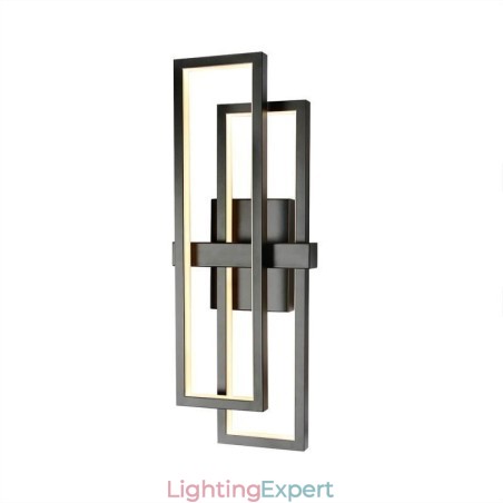 Minimalist Flush Mount Aluminum Art Geometric Square Ceiling Light