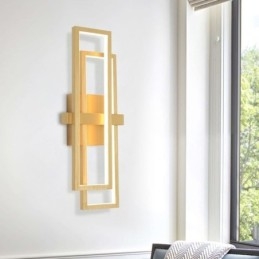 Minimalist Flush Mount Aluminum Art Geometric Square Ceiling Light