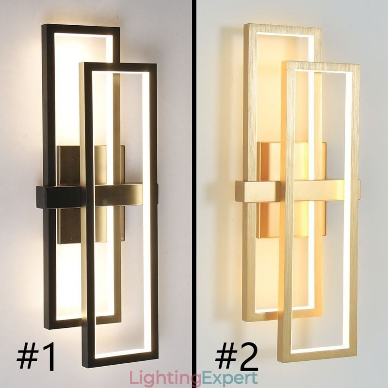 Minimalist Flush Mount Aluminum Art Geometric Square Ceiling Light