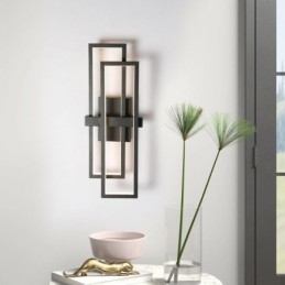 Minimalist Flush Mount Aluminum Art Geometric Square Ceiling Light