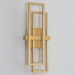 Minimalist Flush Mount Aluminum Art Geometric Square Ceiling Light