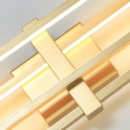 Minimalist Flush Mount Aluminum Art Geometric Square Ceiling Light
