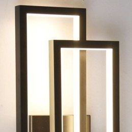 Minimalist Flush Mount Aluminum Art Geometric Square Ceiling Light