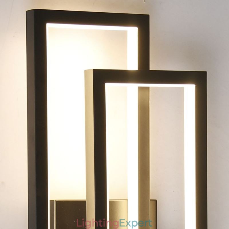 Minimalist Flush Mount Aluminum Art Geometric Square Ceiling Light