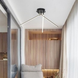 Creative Flush Mount Aluminum Art Windmill Ceiling Lamp