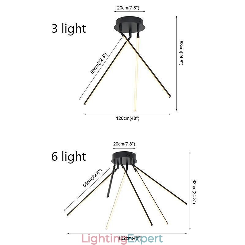 Creative Flush Mount Aluminum Art Windmill Ceiling Lamp