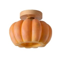 Single head Pumpkin Flush Mount Japanese Retro Ceiling Lights