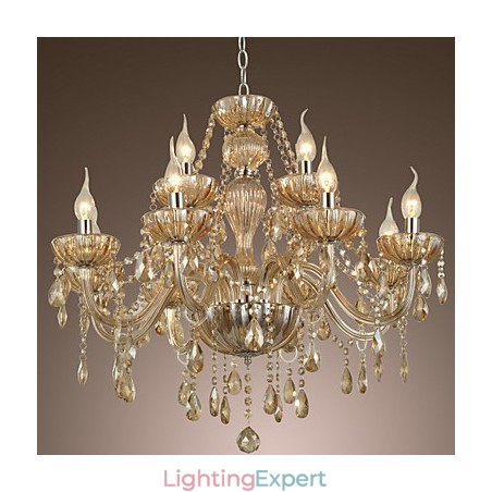 Chandelier Crystal Luxury Modern 2 Tiers Living 12 Lights Chandelier Crystal Luxury Modern 2 Tiers Living 12 Lights