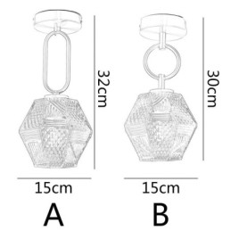Modern Flush Mount Glass Home Lighting Creative Ceiling Light