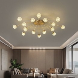 Modern Flush Mount Golden Ceiling Light Decorative Light Fixture