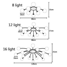 Modern Flush Mount Golden Ceiling Light Decorative Light Fixture