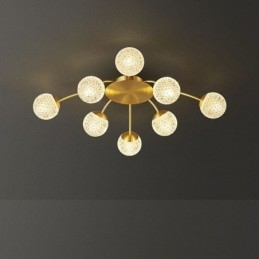 Modern Flush Mount Golden Ceiling Light Decorative Light Fixture