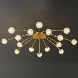 Modern Flush Mount Golden Ceiling Light Decorative Light Fixture