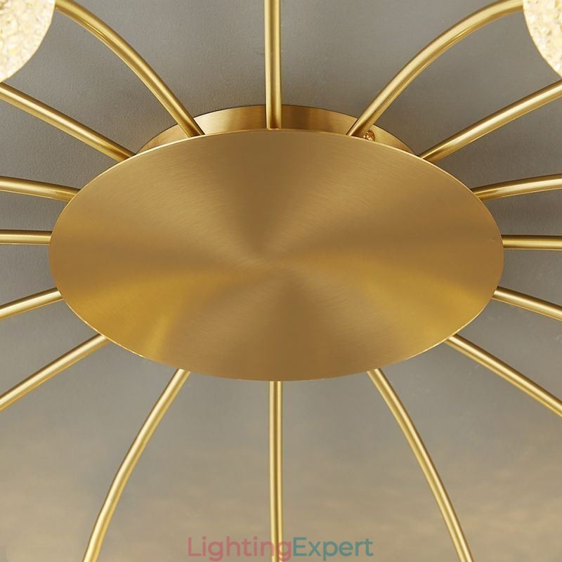 Modern Flush Mount Golden Ceiling Light Decorative Light Fixture