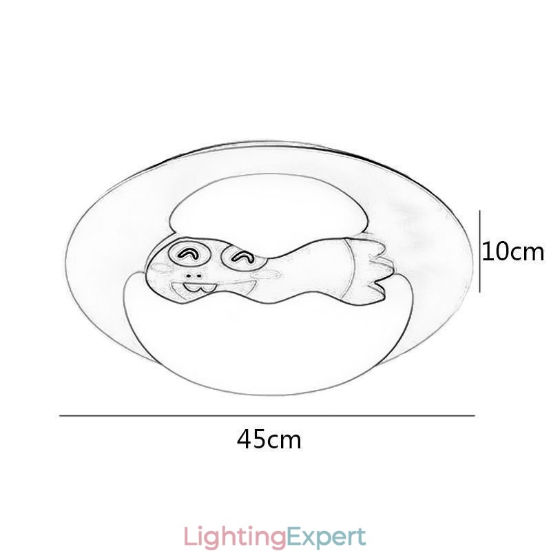 Cartoon Flush Mount Modern Decorative Ceiling Lamp