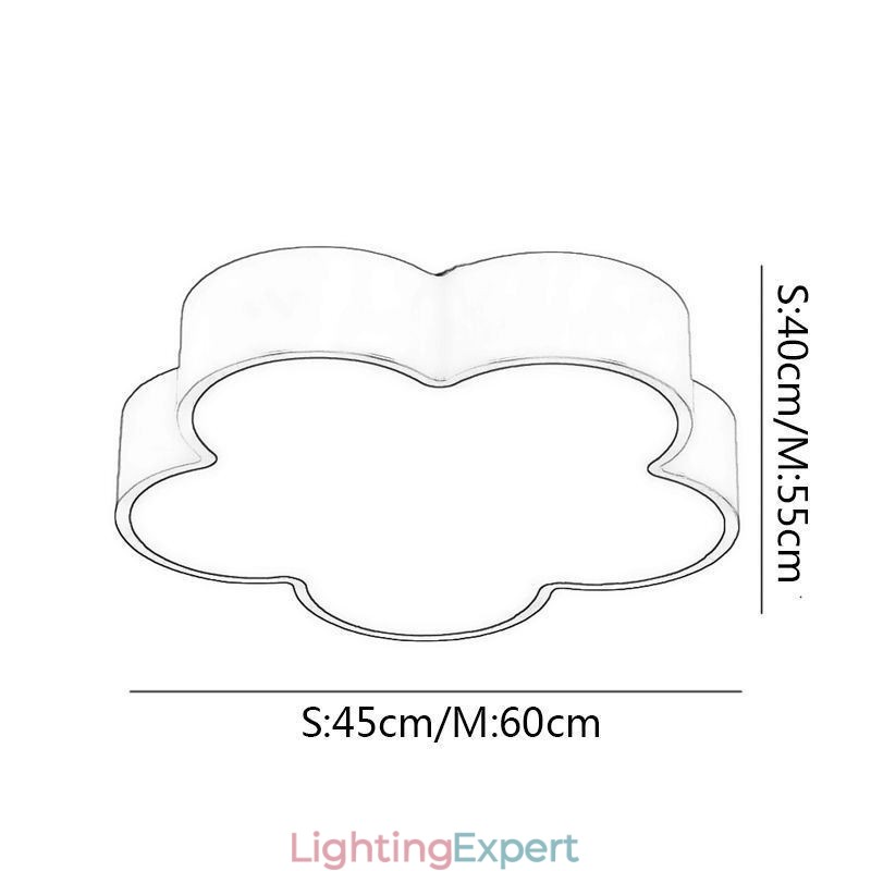Cartoon Ceiling Light Modern Flower Flush Mount