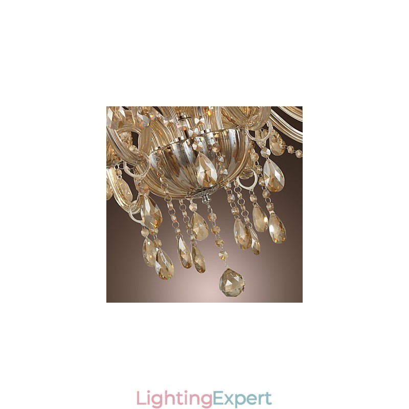 Chandelier Crystal Luxury Modern 2 Tiers Living 12 Lights