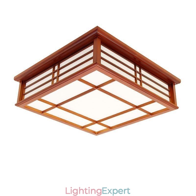 Retro Ceiling Light Decorative Wooden Ceiling Lamp