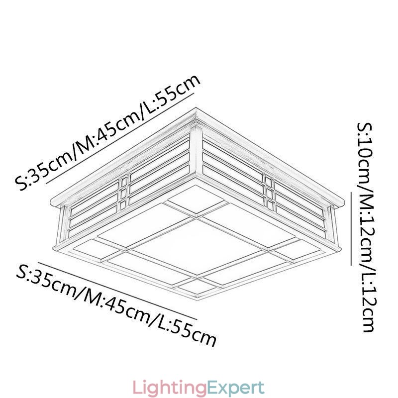 Retro Ceiling Light Decorative Wooden Ceiling Lamp