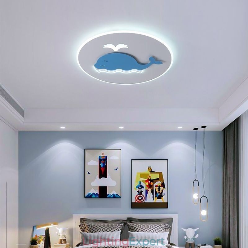 Modern Creative Ceiling Lamp Whale Ceiling Light