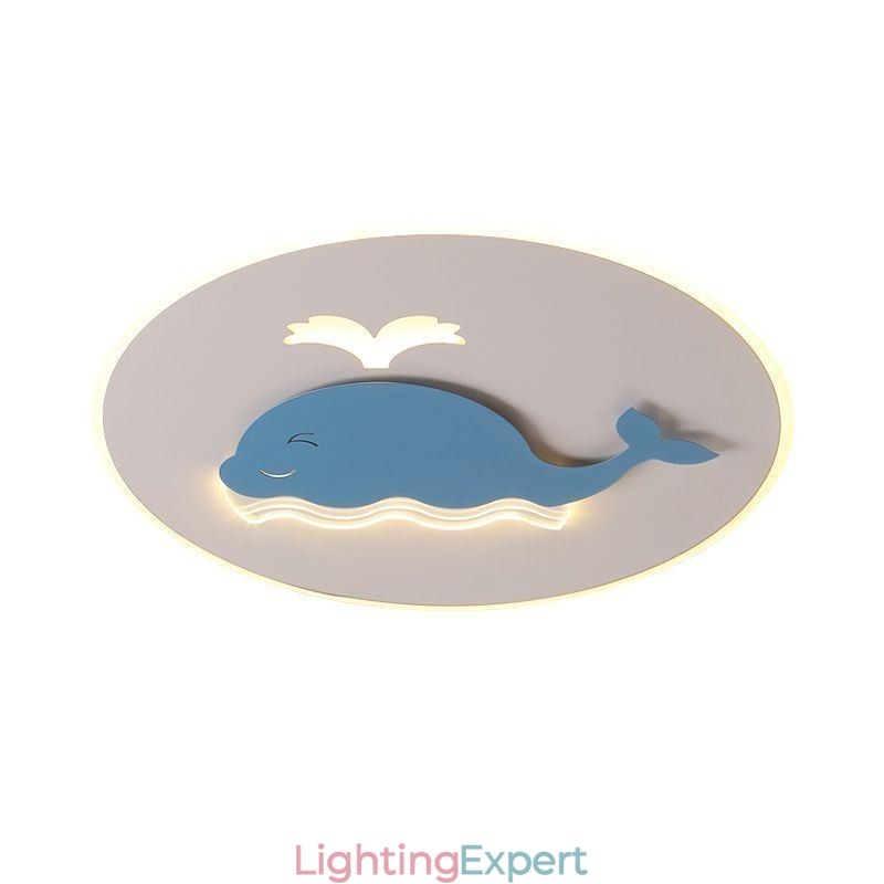 Modern Creative Ceiling Lamp Whale Ceiling Light