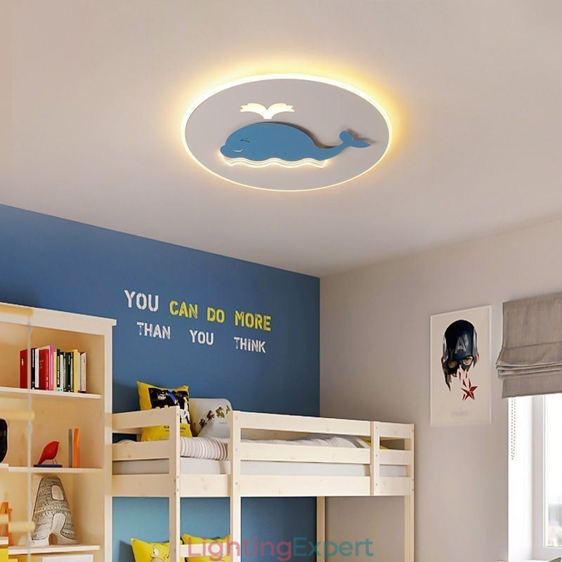 Modern Creative Ceiling Lamp Whale Ceiling Light