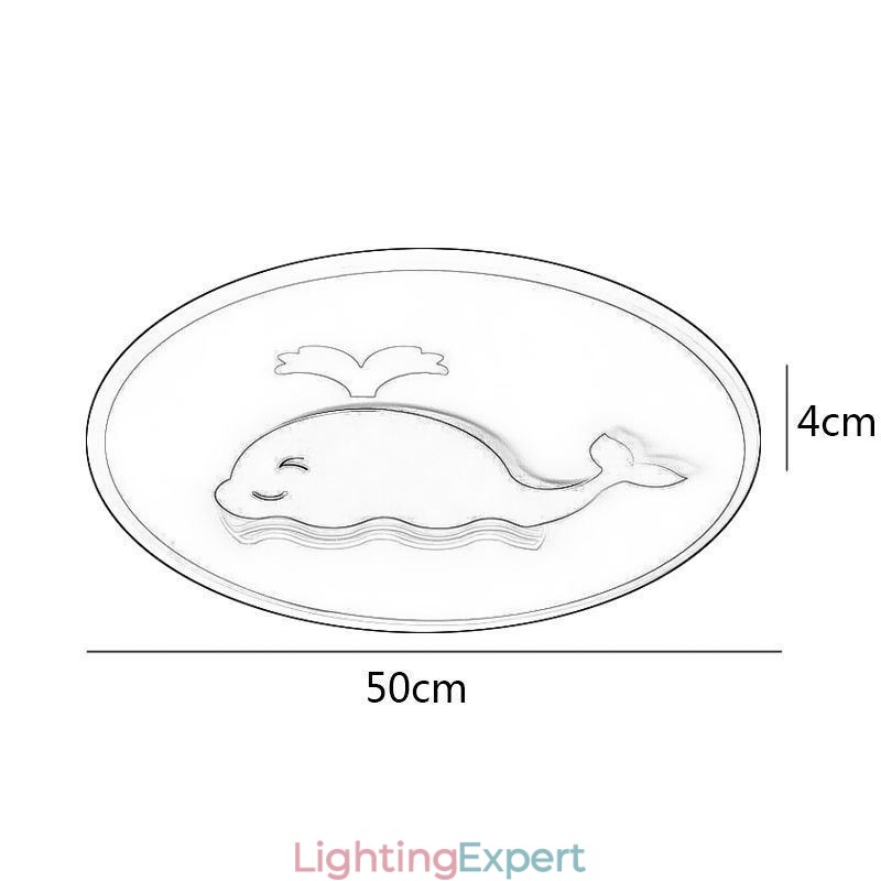 Modern Creative Ceiling Lamp Whale Ceiling Light