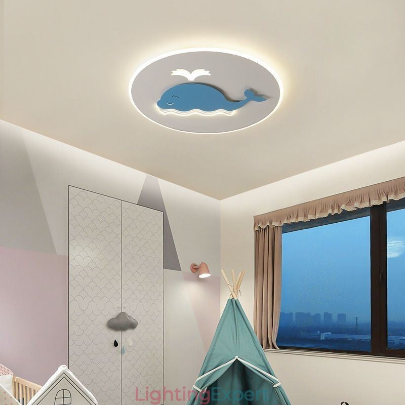Modern Creative Ceiling Lamp Whale Ceiling Light