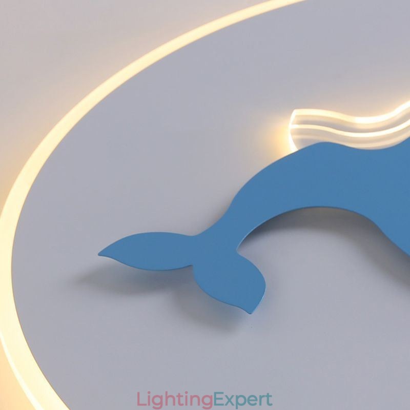 Modern Creative Ceiling Lamp Whale Ceiling Light