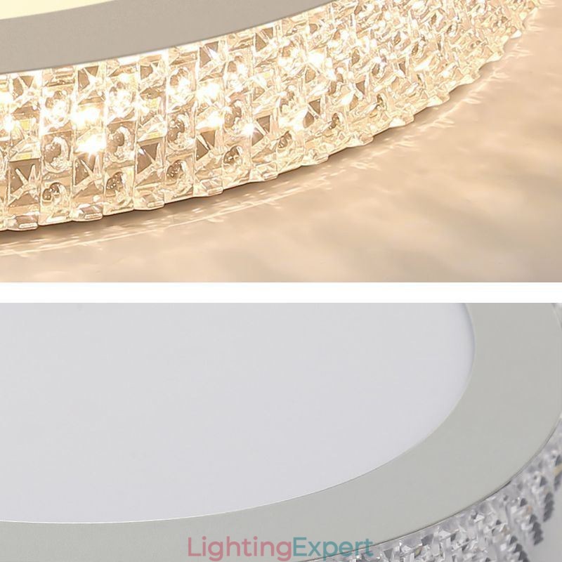 Modern Ceiling Light Shinny Diamond Flush Mount