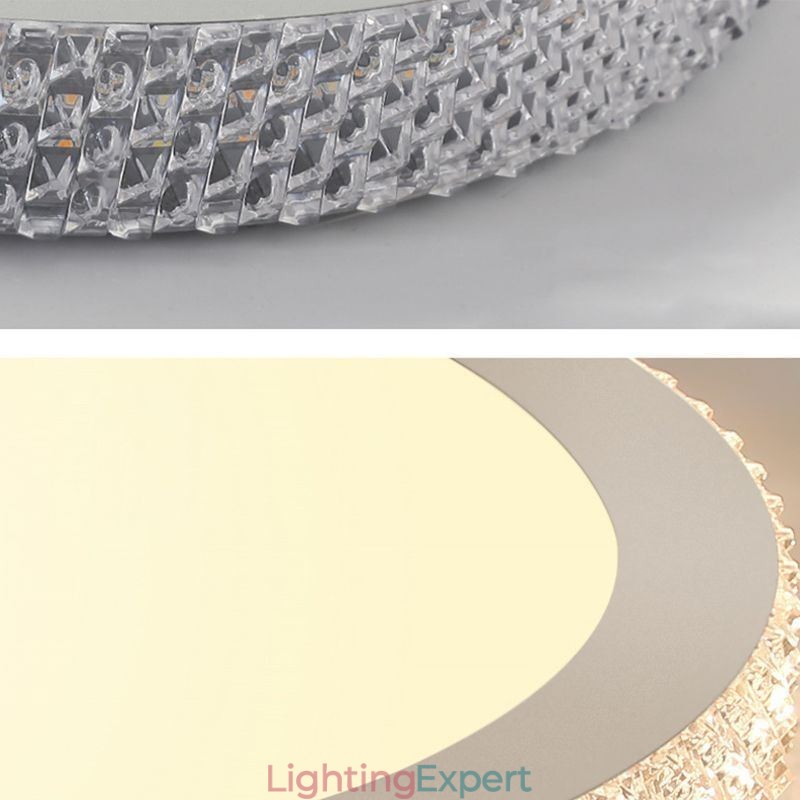 Modern Ceiling Light Shinny Diamond Flush Mount